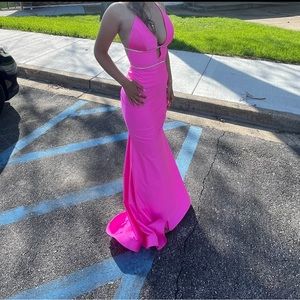 Jessica Angel Stunning Bright Pink Prom Dress